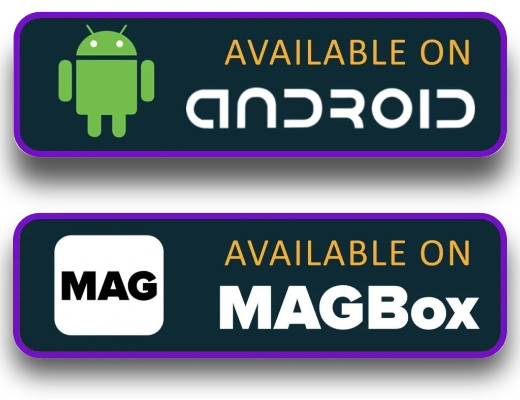IPTV service available on multiple devices and platforms including Windows, LG Smart TV, iOS, Smart TV, Android, MAG Box, Fire TV, and Google Chrome—ensuring cross-platform compatibility for seamless streaming."